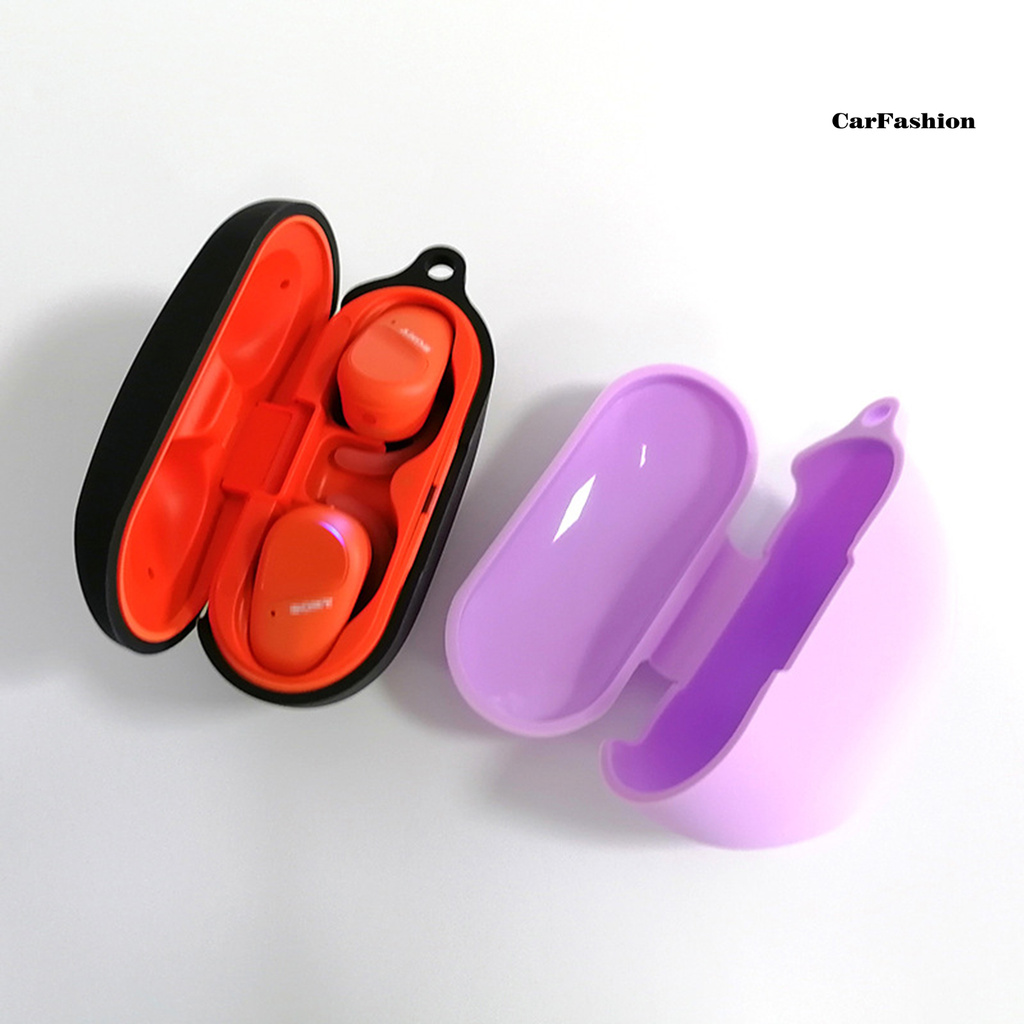 CYSP_Protective Case Soft with Hanging Buckle Silicone Bluetooth Wireless Earphone Cover for SONY WF-SP800