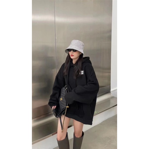 Áo hoodie nam nữ form rộng nỉ bông dây rút to WORK WORK phong cách Hàn Quốc