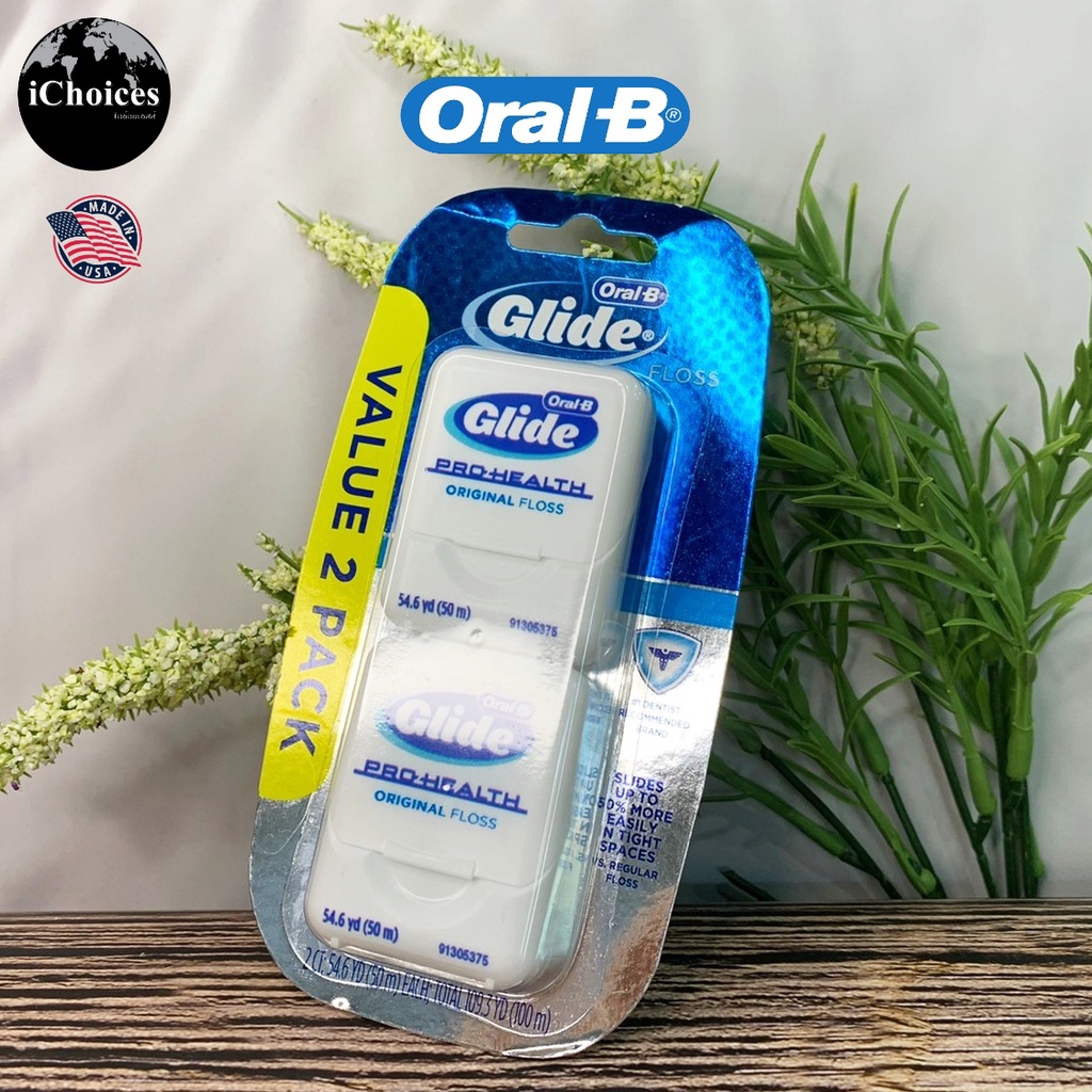 [Oral-B] Glide Pro-Health Dental Floloss Original 50m Pack 2 Oral-B Chiều dài 50m 2