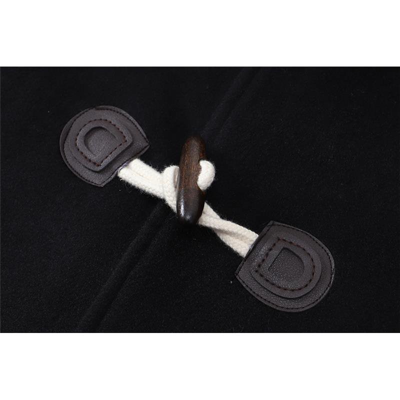 Áo Khoác Len Dáng Rộng Dài Vừa Vặn Cài Nút Sừng Phong Cách Hàn Quốc Thời Trang Thu Đông Cho Nữ