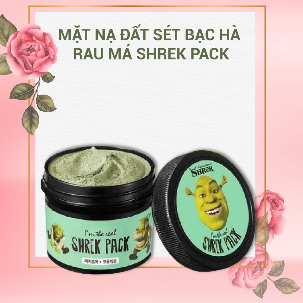 Mặt Nạ Đất Sét Bạc Hà Rau Má SHREK PACK-Chuyên Làm Sạch Mụn Cám,Mụn Đầu Đen,Bã Nhờn Chưa Có Đánh Giá