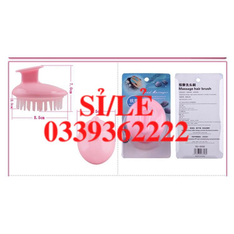 [ HAIANHSHOP ] Lược Gội Đầu Gai Silicon Làm Sach Da Đầu/ Tẩy Tế Bào Chết - Lược Massage Da ĐẦU