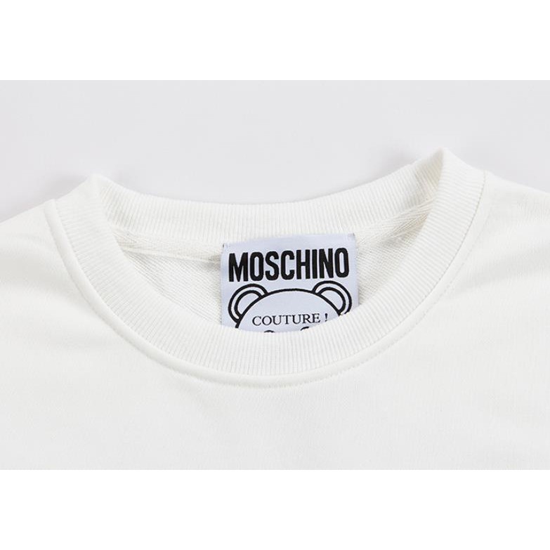 Áo Hoodie Dài Tay Có Nón In Chữ Moschino Sành Điệu Cao Cấp