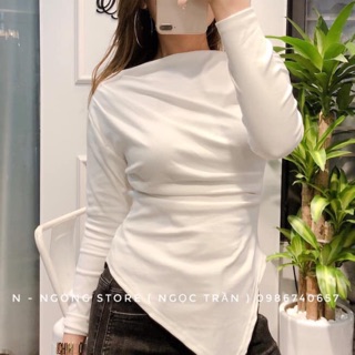 Áo dúm vạt lệch