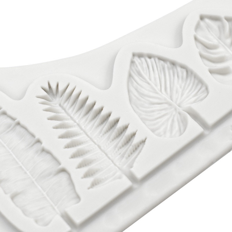 khuôn silicon 4 lá nhỏ MS135539 trang trí bánh