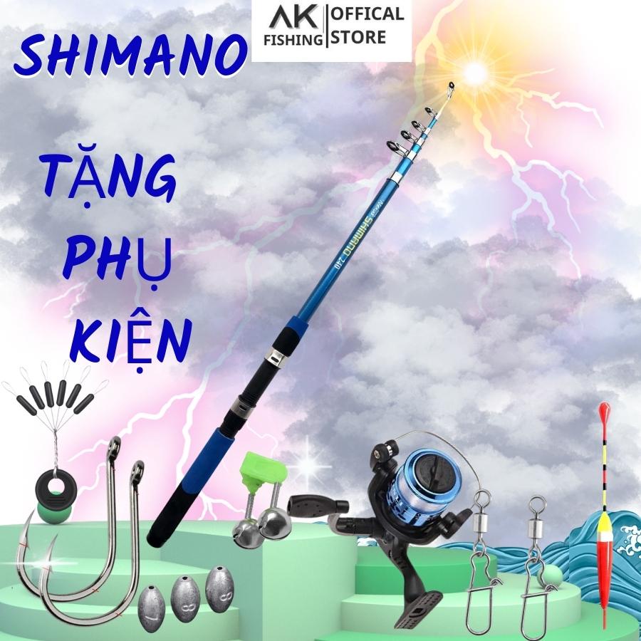 Cần câu máy shimano carbon rút gọn đủ size bộ cần câu máy tặng phao câu đài lưỡi máy câu chính hãng chất lượng giá rẻ
