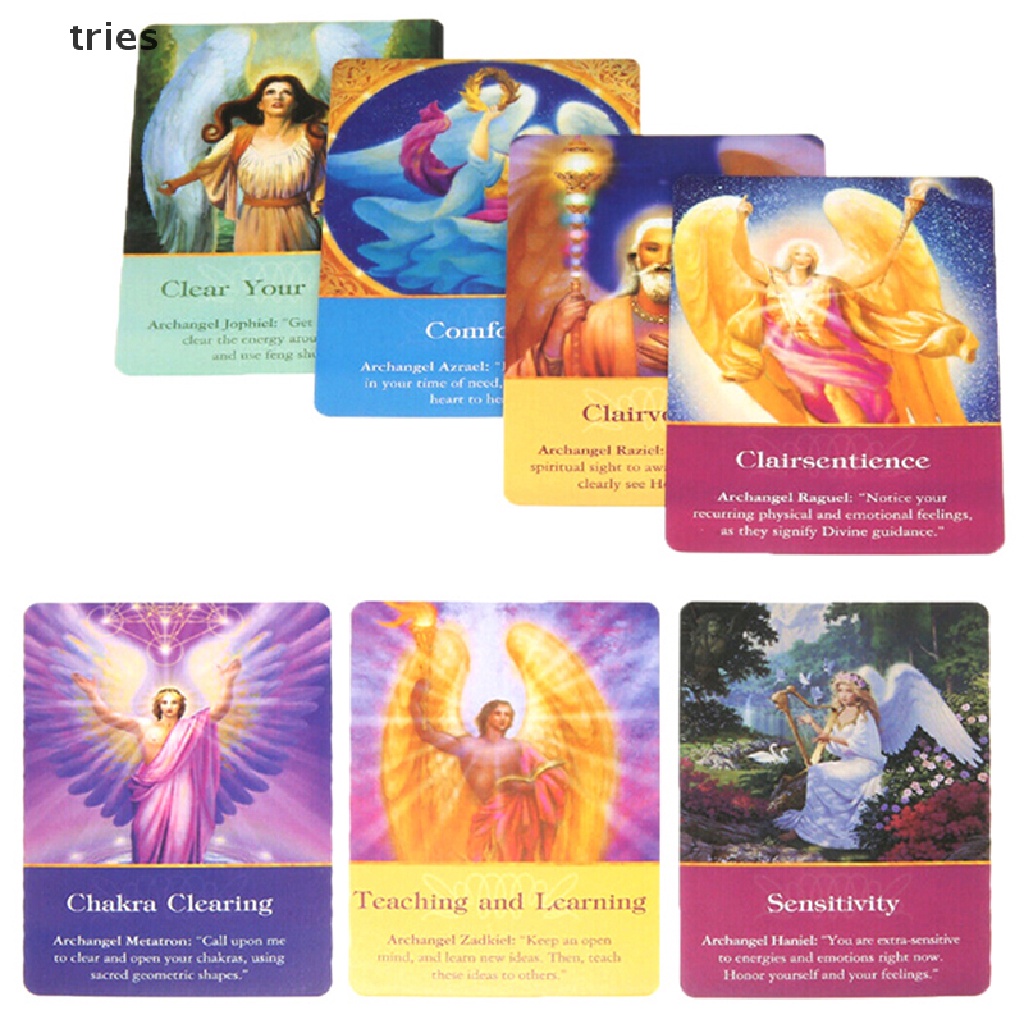 [tries] 1Box New Magic Archangel Oracle Cards Earth Magic Fate Tarot Deck 45 Cards Boutique