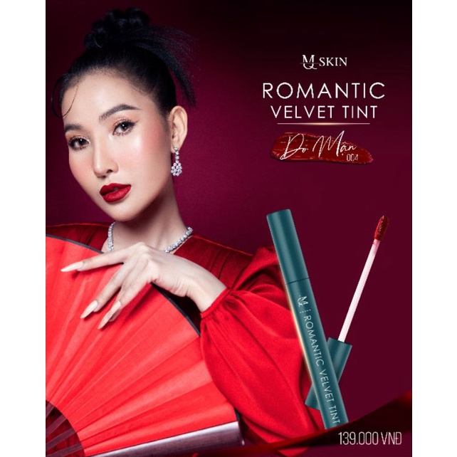 MQ SKIN Son kem lì tự chọn 5 Màu HOT- MQ SKIN Romantic Velvet Tint