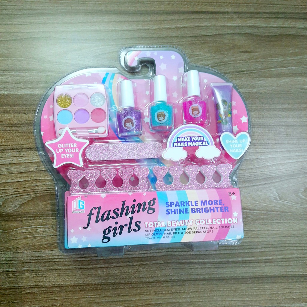 Bộ đồ chơi sơn móng tay-Phụ kiện làm móng nails cho bé gái-Giúp bé rèn sự khéo léo của tay và tăng trí tưởng tượng