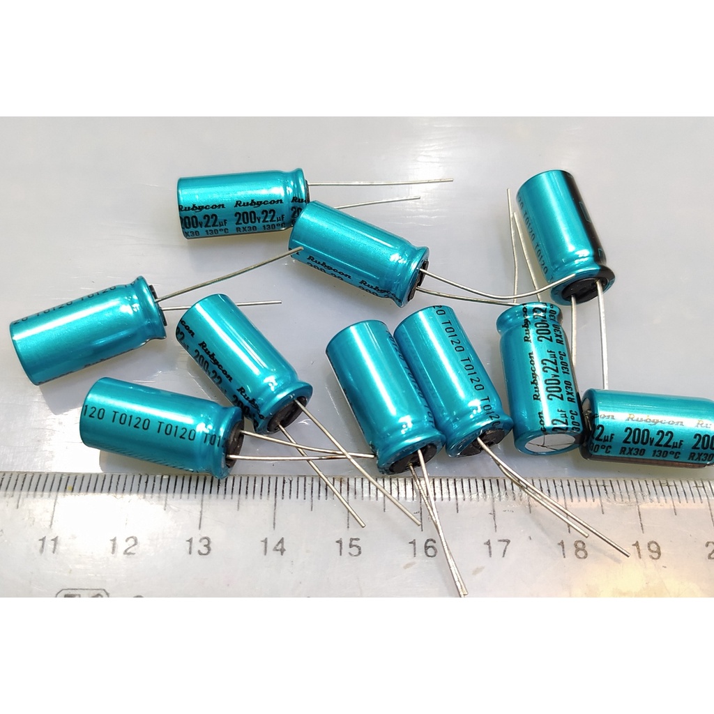 Tụ Rubycon 22uF 200V