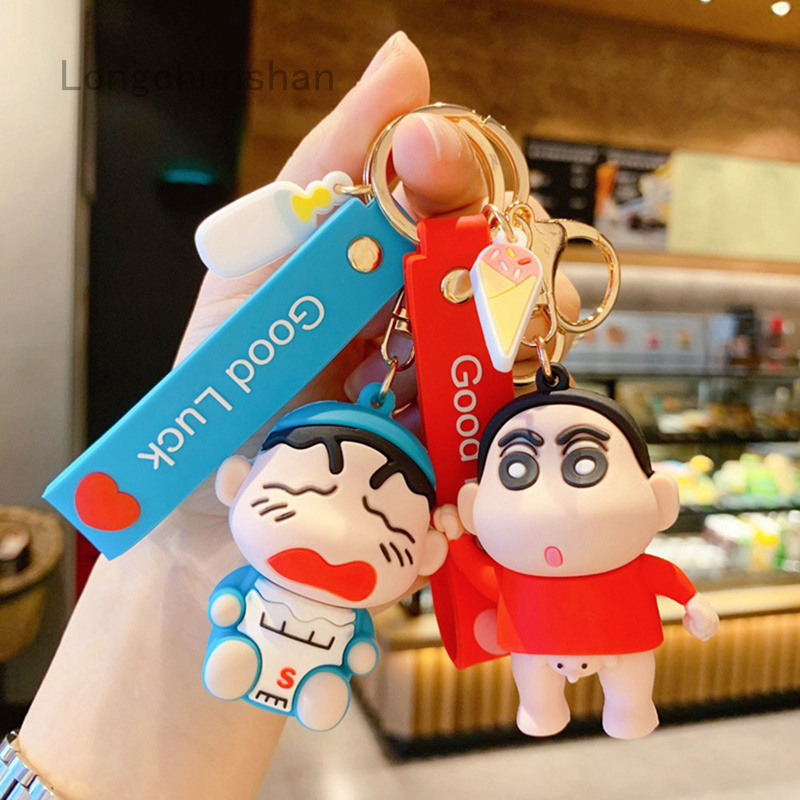 Móc Khóa Gắn Mặt Hình Cậu Bé Shin Bút Chì Shin Chan Đáng Yêu