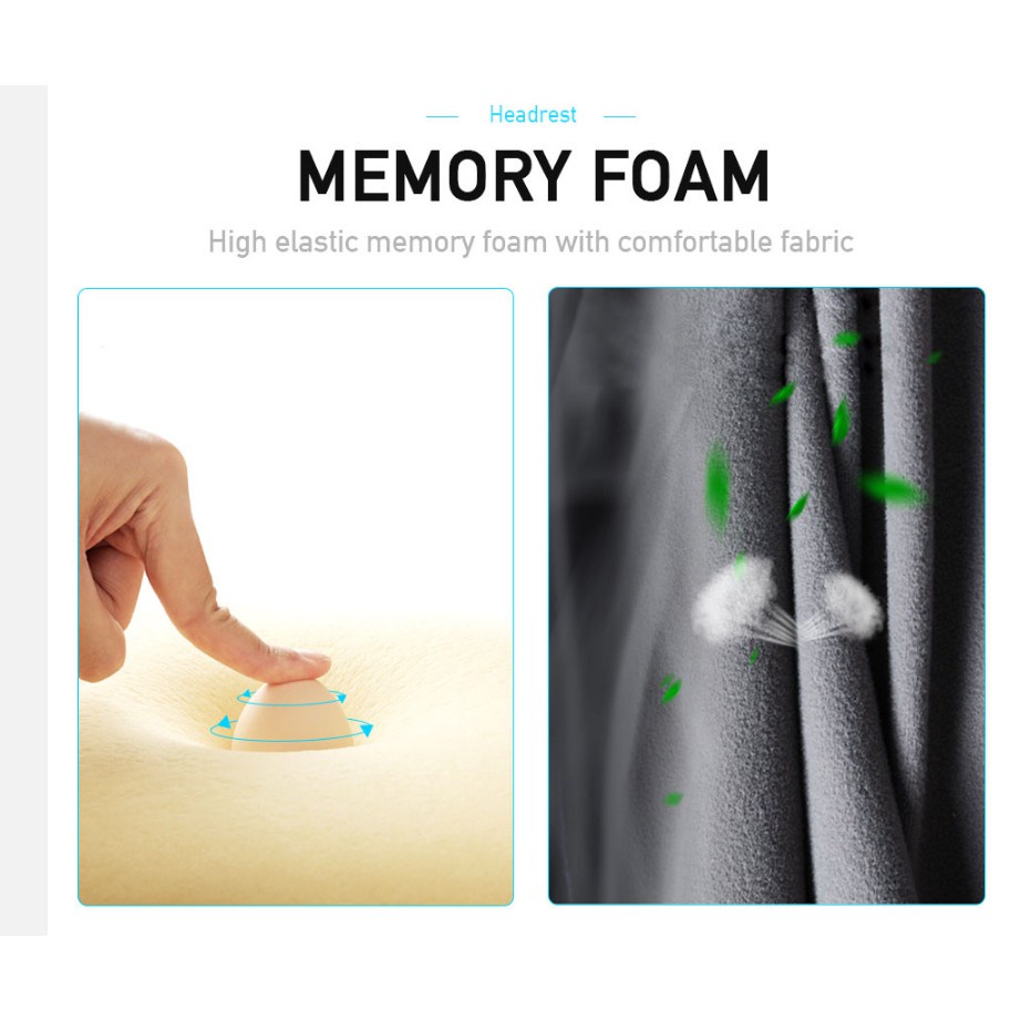 gối tựa đầu ô tô cao cấp Memory Foam Tựa lưng êm ái Hàng ô tô Đệm tựa cổ ô tô du lịch Phụ kiện nội thất