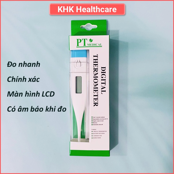 Nhiệt kế điện tử PT MEDICAL đo nhanh, độ chính xác cao - sản phẩm chính hãng