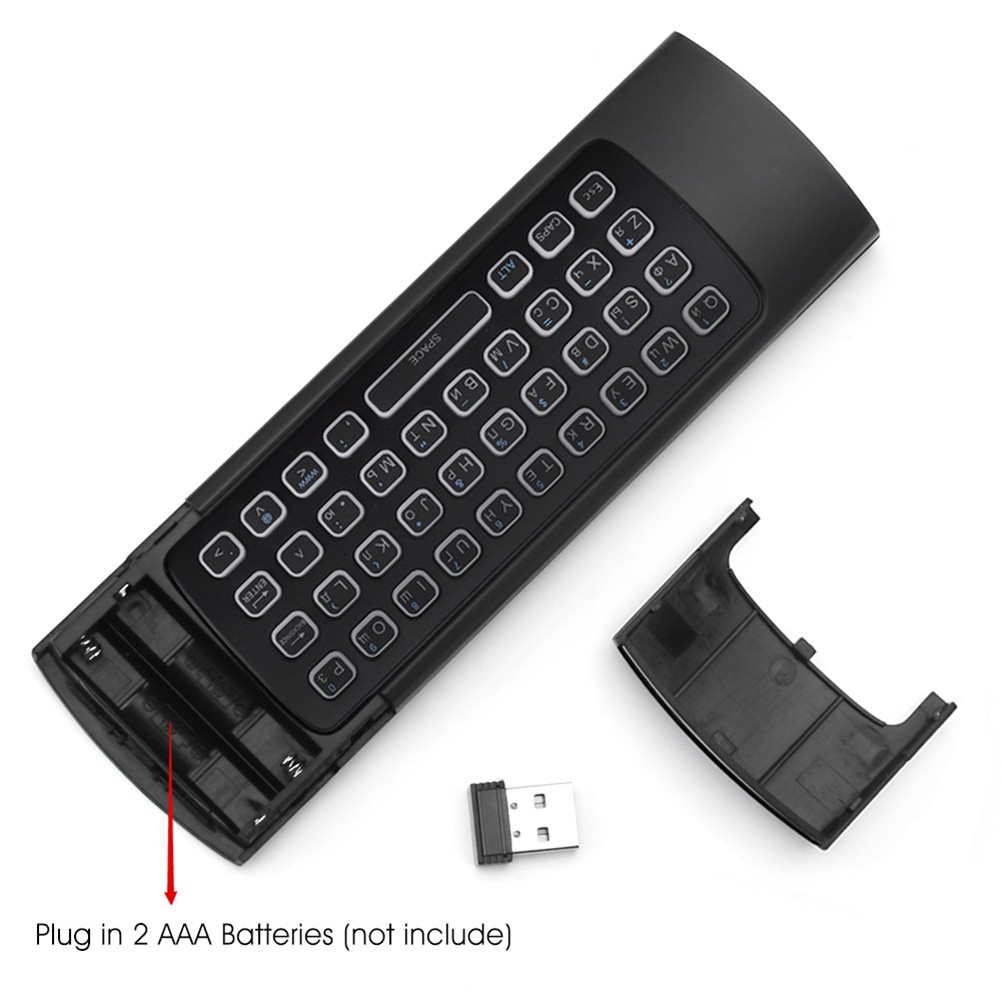 MX3 Backlit Air Mouse T3 Google Smart Remote Control Bàn phím không dây IR 2.4G RF cho X96 mini H96 MAX X2 PRO Android TV