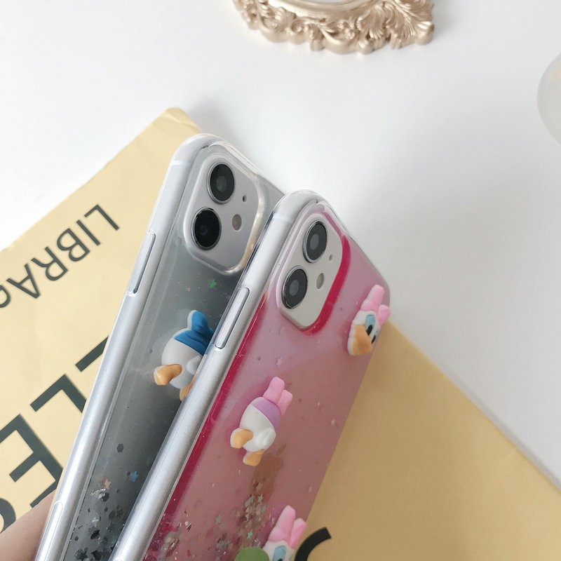 Ốp lưng Redmi Note 10 9 9S 9A 9T 8 8A 7 7A 6 Pro POCO M3 X3 NFC Xiaomi MI 10T A2 Lite 3D Lovers Cartoon Cute Duck Soft TPU Case