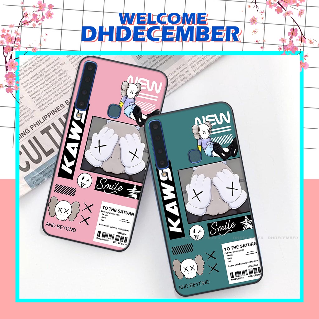 Ốp lưng Samsung Galaxy A9 2018 in hình gấu K@ws, gấu nâu, dor@emon RẺ- ĐẸP- BỀN
