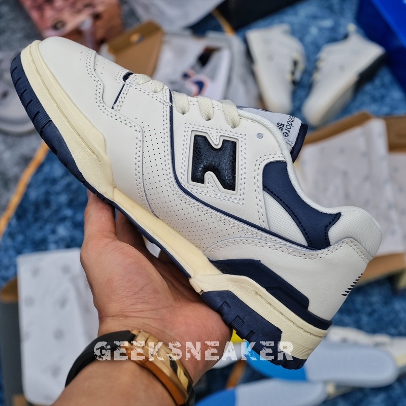 [GeekSneaker] Giày Sneaker NB - Aime Leon Dore New Balance 550 &quot;White / Navy&quot; ALD | NB550
