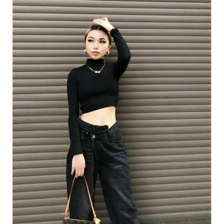 Crop đan dây lưng sẵn cup ngực