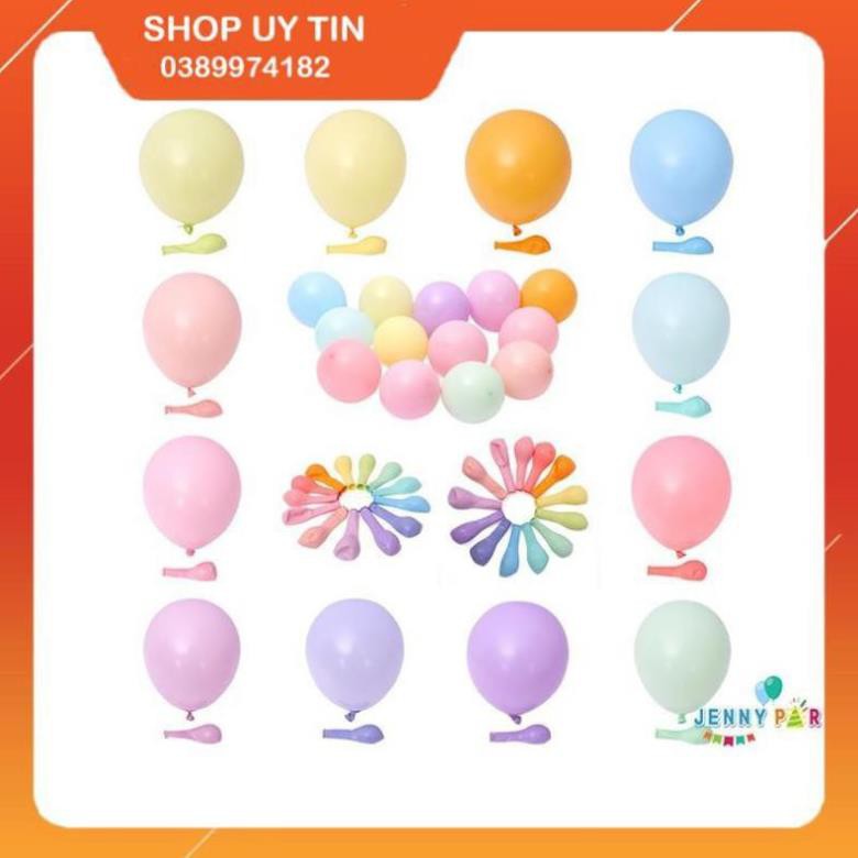 Bong bóng màu Pastel - Set 10 bóng bay màu pastel, maccaron trang trí sinh nhật, đám cưới