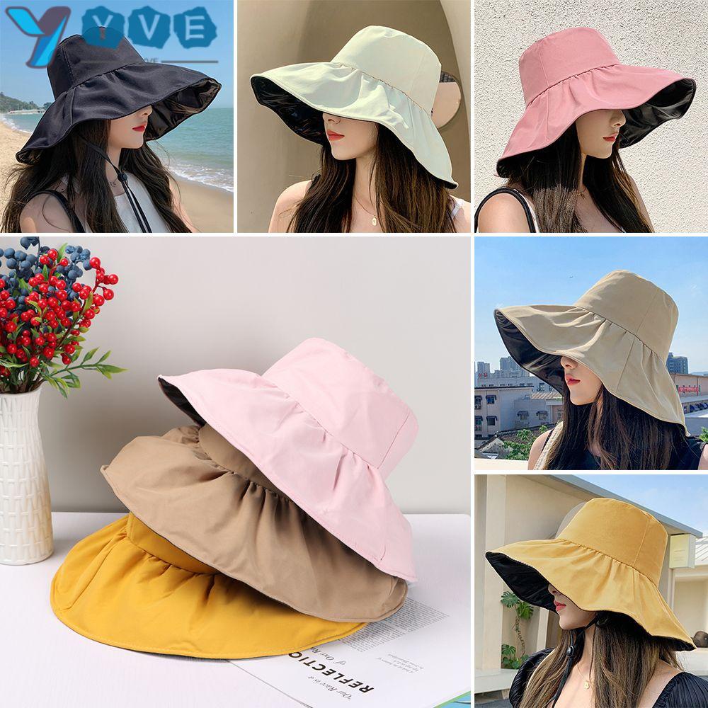 Mũ vành tròn chống tia UV nhiều màu tùy chọn thời trang mùa hè cho nam và nữ