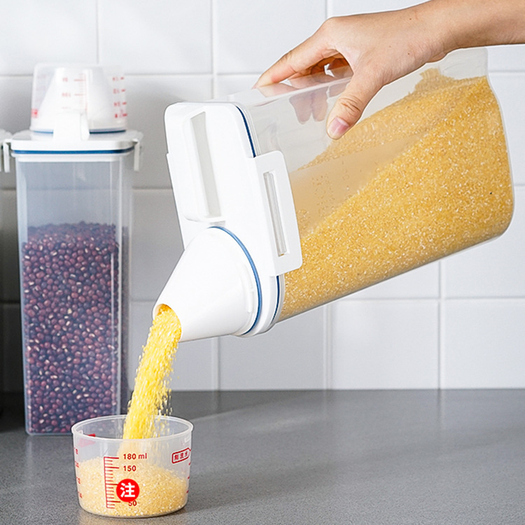 Hộp Nhựa Trong Suốt Đựng Ngũ Cốc Tiện Dụng
