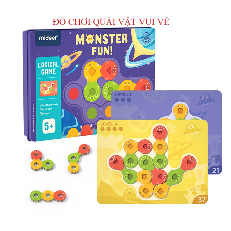 Trò Chơi Logic Chủ Đề Quái Vật Vui Vẻ Mideer - Monster Fun MD2087