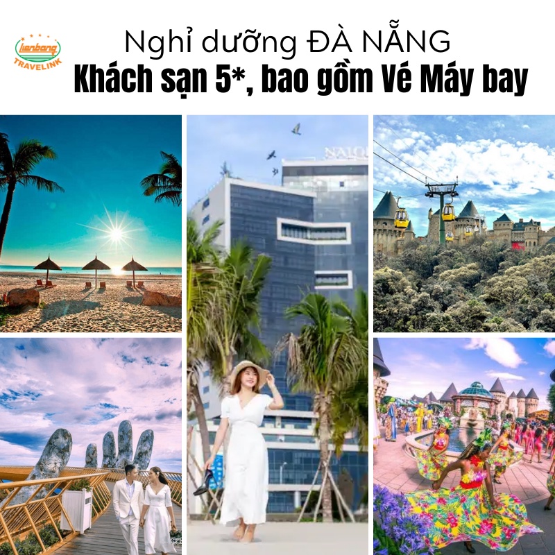 DU LỊCH LIÊN BANG - Combo nghỉ dưỡng 5 sao ĐÀ NẴNG 3n2đ - Vé máy bay và khách sạn Nalod tuyệt đẹp