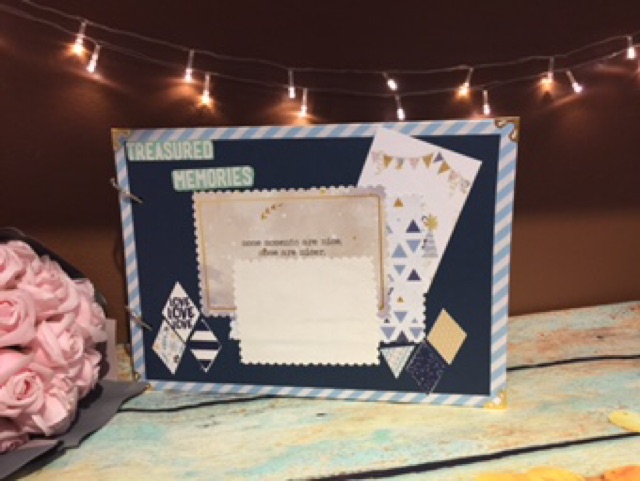 Scrapbook A4 ruột đen trơn