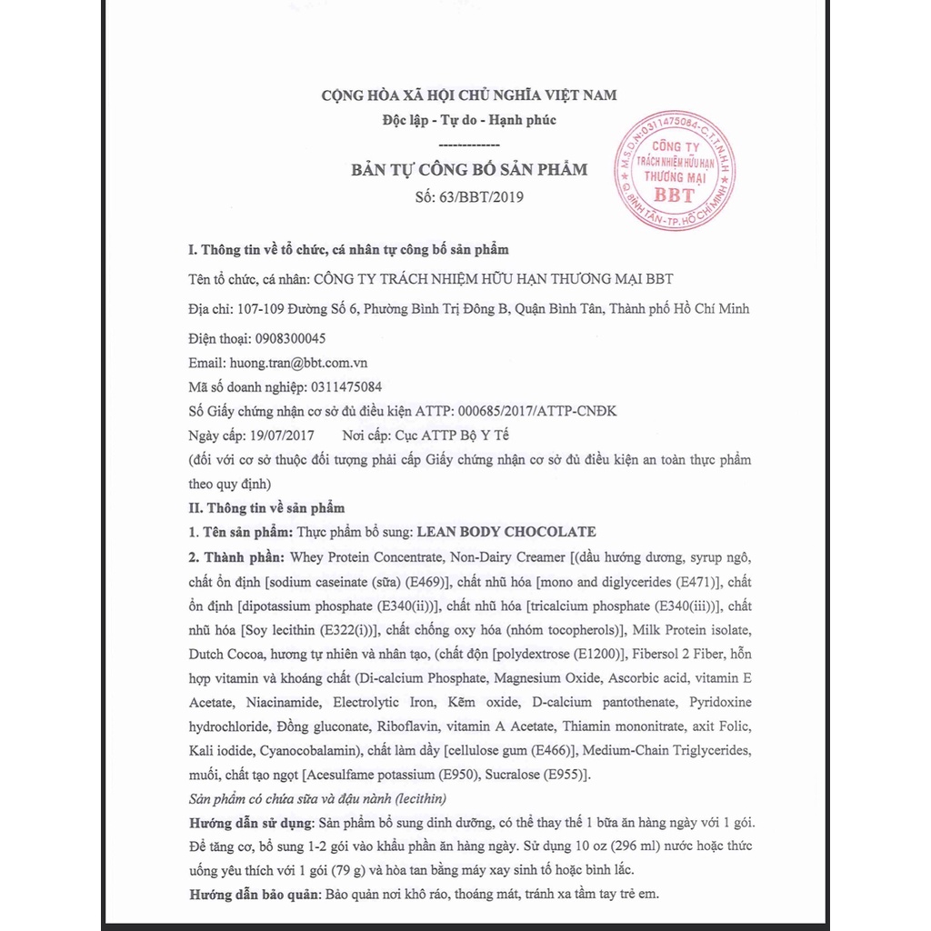 LEAN BODY THÙNG 80 GÓI  - BỮA ĂN THAY THẾ - LABRADA LEANBODY MEAL REPLACEMENT - CHÍNH HÃNG BBT