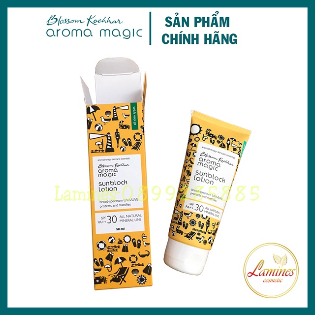 Kem Chống Nắng Aromamagic Cho Da Thường Và Da Hỗn Hợp SPF30 | Aroma Magic Sunblock Lotion 100gr