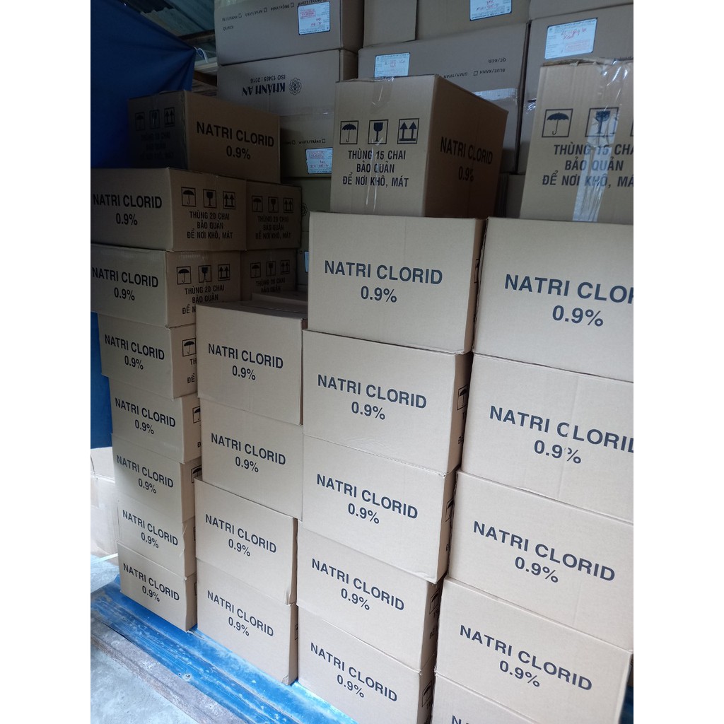 THÙNG Nước Muối Sinh Lý Sagopharco Natriclorid 0.9%