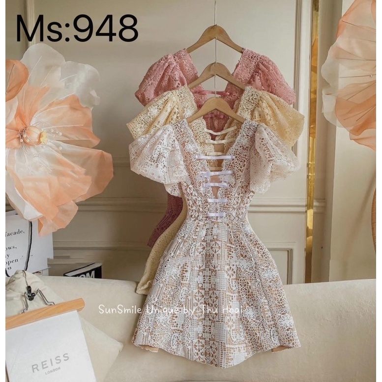 Váy Ren 5 Nơ Ngực