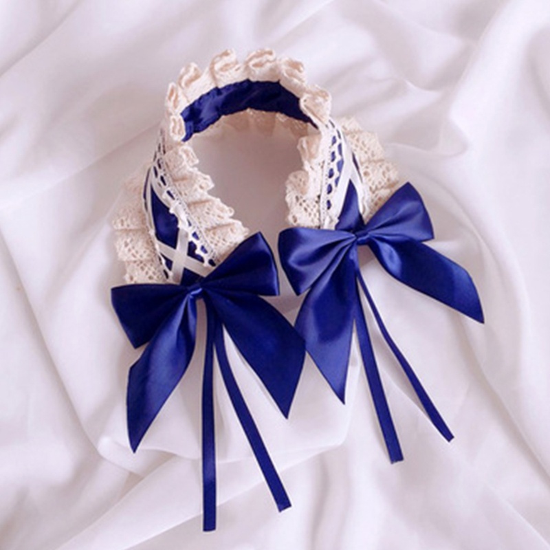Băng Đô Ren Hoa Phong Cách Lolita Dễ Thương Hiện Có 5 Màu