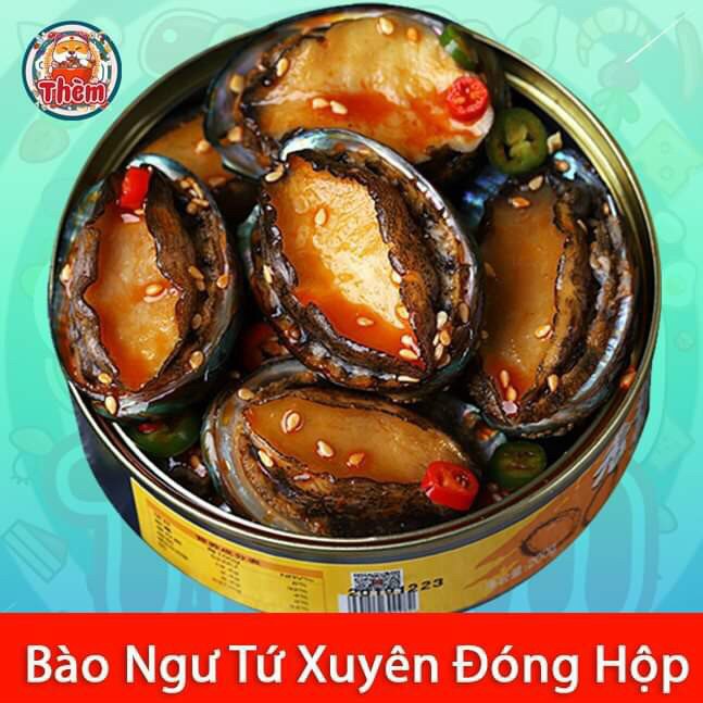 Hải Sản Đóng Hộp Siêu Ngon -Hộp 100gr - Đủ 7 Vị Bào Ngư-Tôm Hùm Đất-Hàu Sữa-Mực Trứng-Sò Điệp-Bạch Tuộc-Ốc Giác