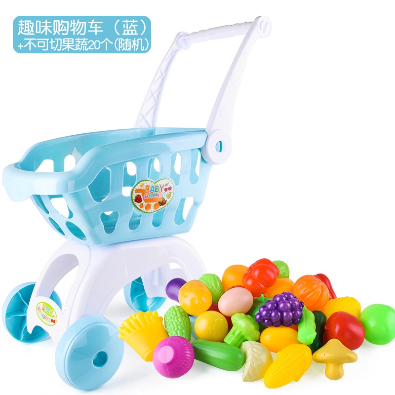 Set 21 Đồ Chơi Xe Đẩy Siêu Thị Mini Cho Bé