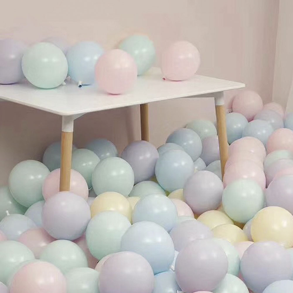 Set 10 Bong Bóng Tròn Chất Lượng Cao Nhiều Màu Sắc Độc Đáo Tươi Tắn