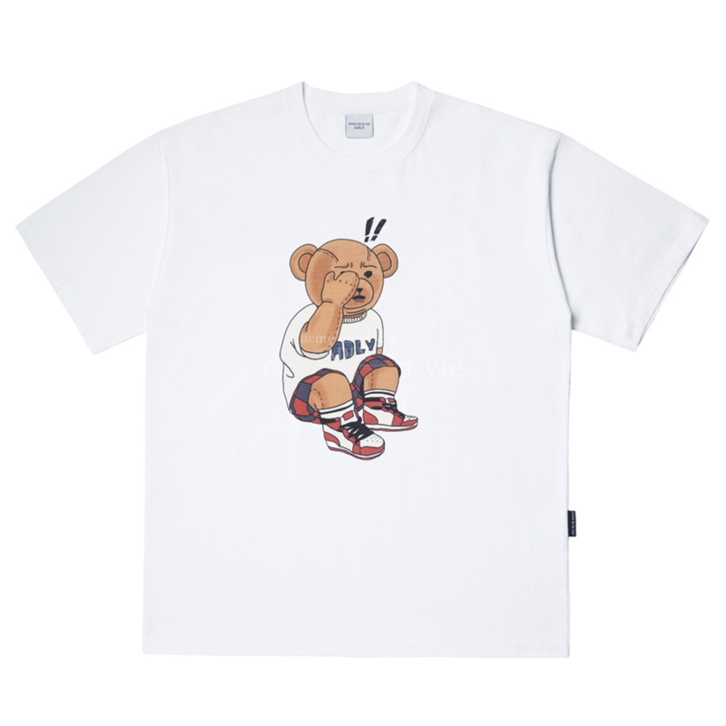 ADLV Áo Thun Tay Ngắn Dáng Rộng Vải Cotton In Họa Tiết Thời Trang Cho Cặp Đôi X50 #