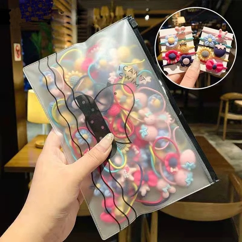 Set 20 Dây Buộc Tóc Co Giãn Không Đau Cho Bé Gái