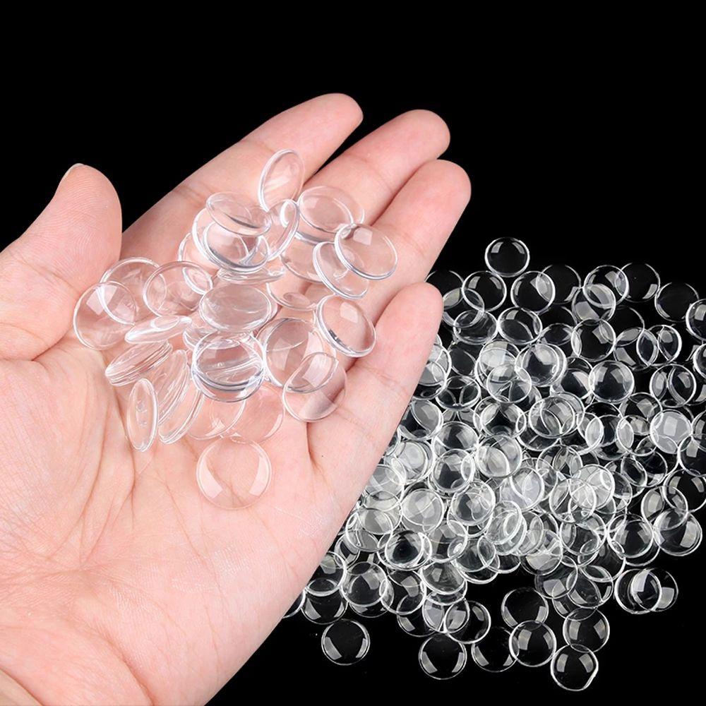 Miếng Dán Mắt Kính Trong Suốt 14mm Dùng Làm Trang Sức Búp Bê DIY