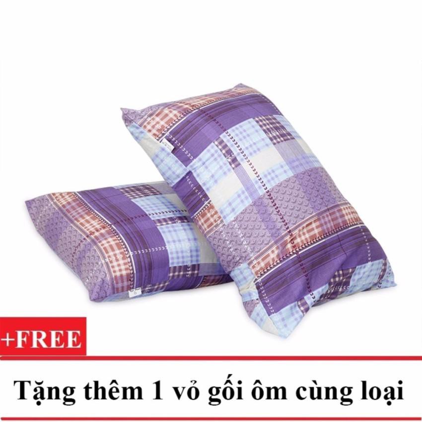 COMBO 2 RUỘT GỐI HƠI CAO CẤP 40*60 TẶNG 2 VỎ - GỐI NẰM - GỐI GÒN