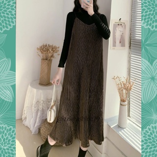 Váy đầm 2 dây Izzie 2022 cổ V nhung hàn mềm mịn V255, dáng chữ A, thoải mái, sang trọng, quyến rũ, form dưới 60kg