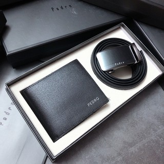 set nịt ví pedro nam da thật fullbox S134
