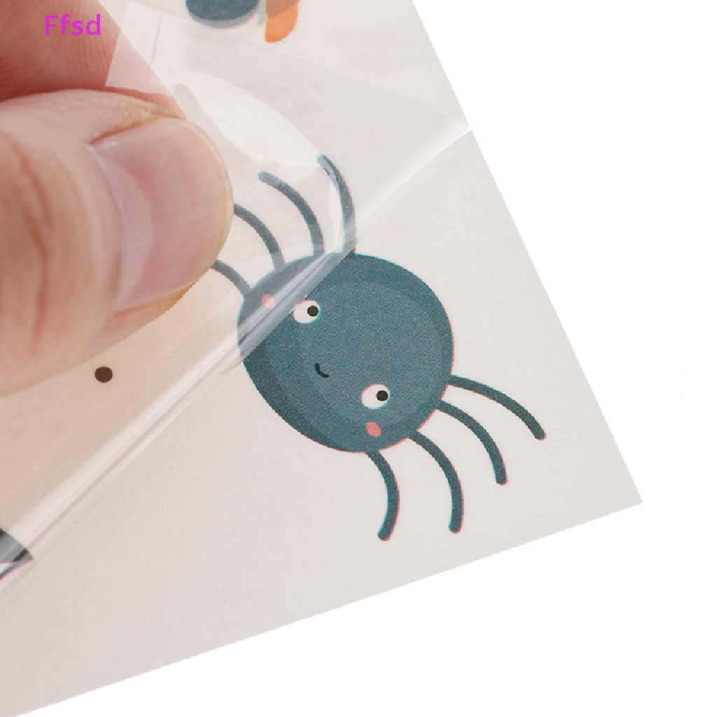 {Ffsd} Set 10 Tấm Hình Xăm Dán Phát Quang Hóa Trang Phù Thủy Halloween