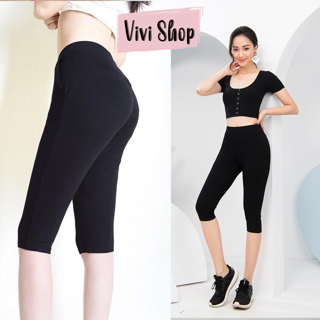 Quần Legging Nâng Mông Dáng Ngố Cao Siêu Co Giãn Loại 1 (CÓ ẢNH THẬT)