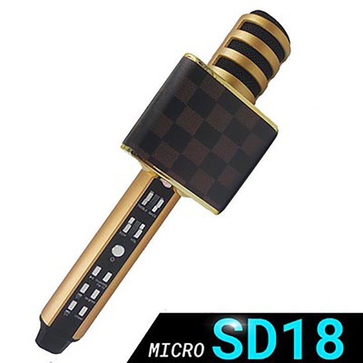 Micro Karaoke Bluetooth SD18 Hát Cực Chất