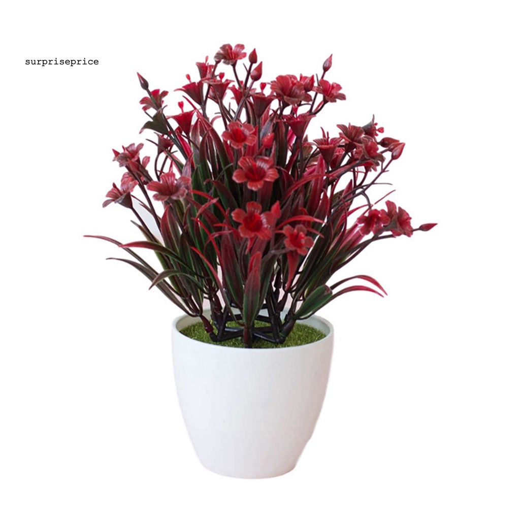 Chậu Cây Nhân Tạo Chống Mòn Dùng Trang Trí Bàn Làm Việc/Khách Sạn