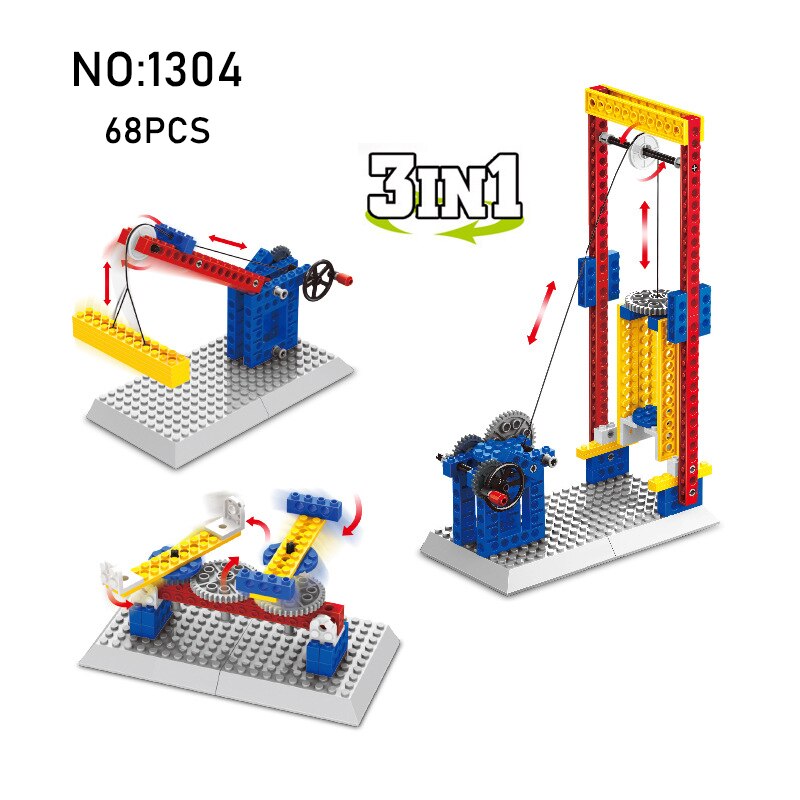 Đồ Chơi Lắp Ráp Mô Hình Xe Cơ Khí 3 Trong 1 Cho Bé