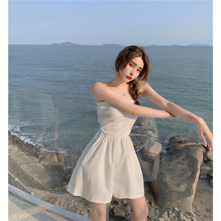 SET JUMPSUIT QUÂY KÈM ÁO VEST