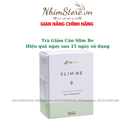 Giảm Cân Slim Be Của BeAlive Mẫu Mới Dạng Viên Chính Hãng Đánh Mỡ Hiệu Quả