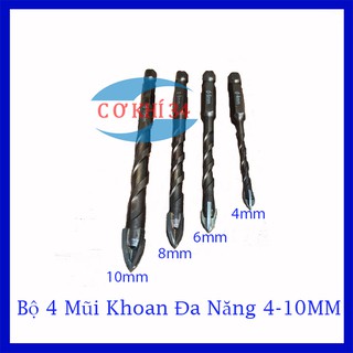Bộ 4 Mũi khoan Đa Năng 4-10m Cao Cấp